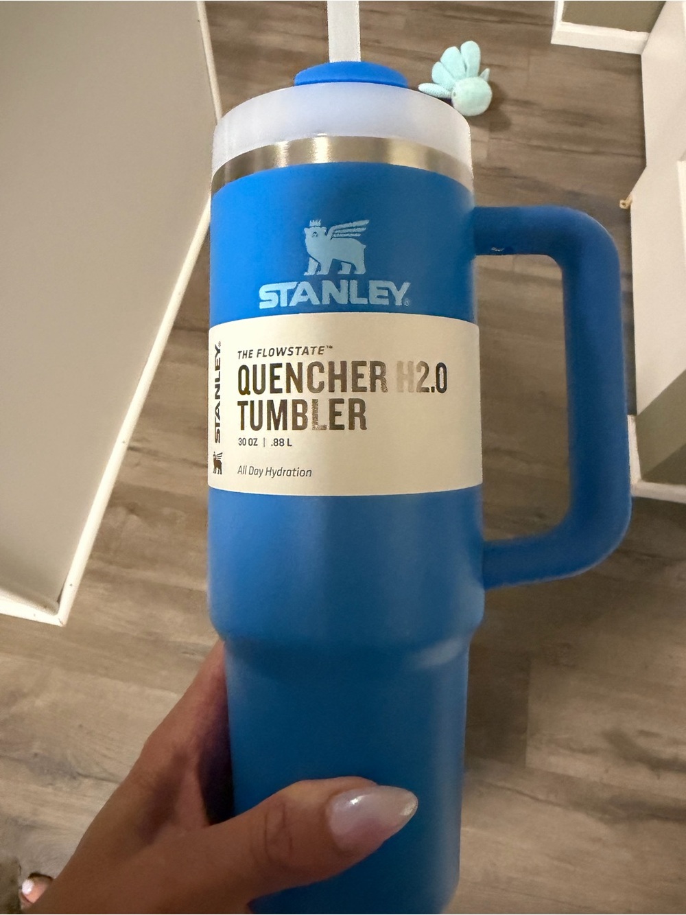 Stanley Blue Quencher H2.0 Tumbler with Handle